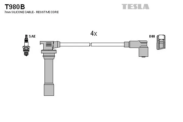Set cablaj aprindere TESLA T980B