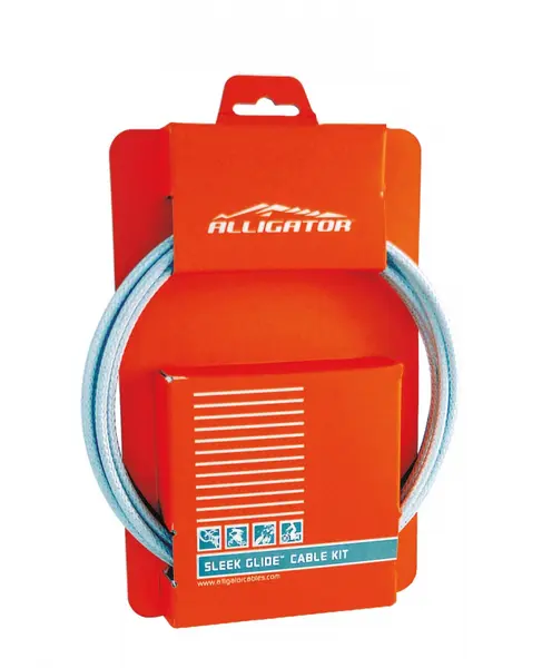 Set Cablu+Teaca Alligator Frana 5mm L-2300mm Negru