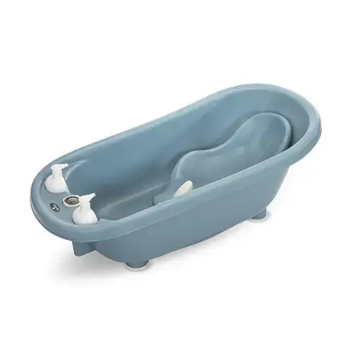 Set cada 88 cm Lorelli Nordic Blue, cu termometru, reductor si accesorii, Albastru