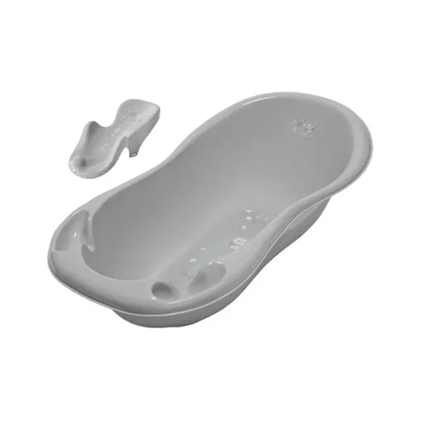Set cadita 102 cm cu senzor de temperatura si suport anatomic Bufnita Gri