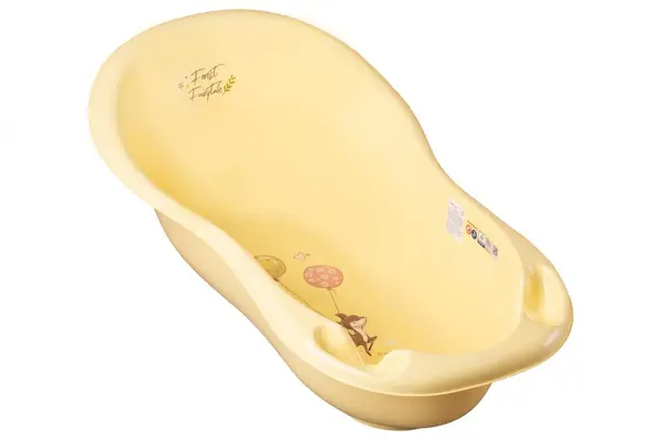 Set Cadita 102cm cu suport metalic si suport anatomic Forest Galben