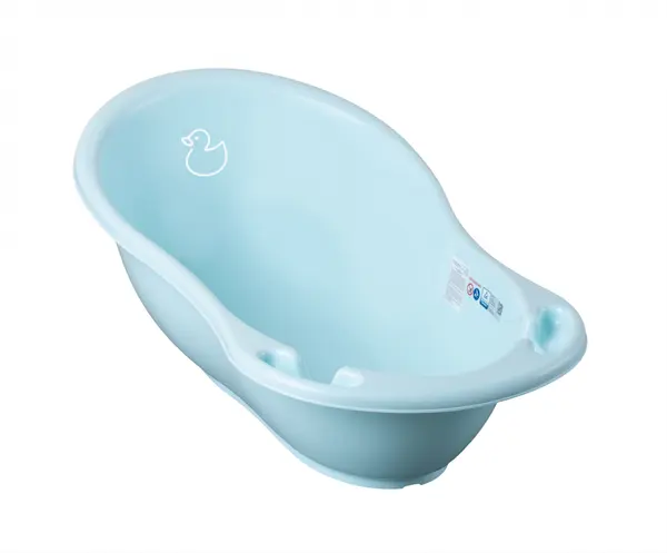 Set cadita 86 cm cu senzor de temperatura si suport anatomic Duck Albastru