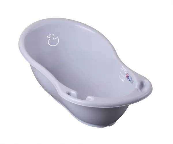 Set Cadita 86 cm cu suport metalic si suport anatomic Duck Gri