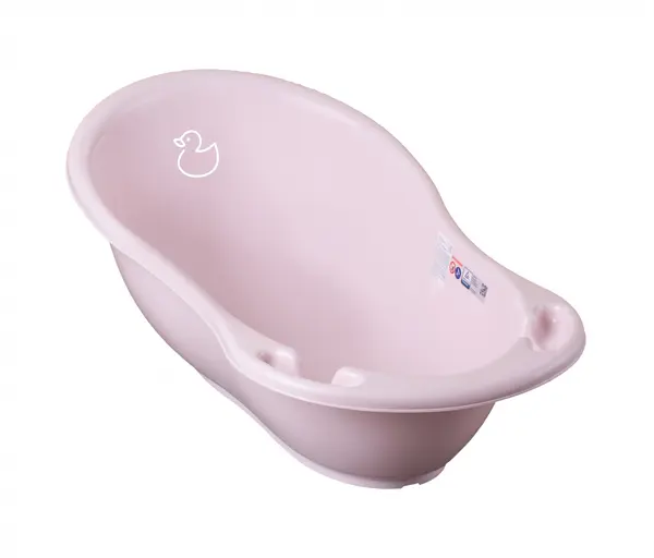 Set Cadita 86 cm cu suport metalic si suport anatomic Duck Roz