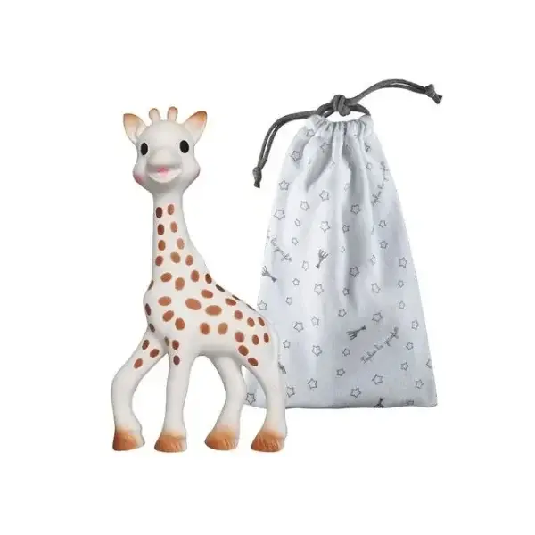 Set cadou jucarie + saculet de transport - Girafa Sophie | Vulli