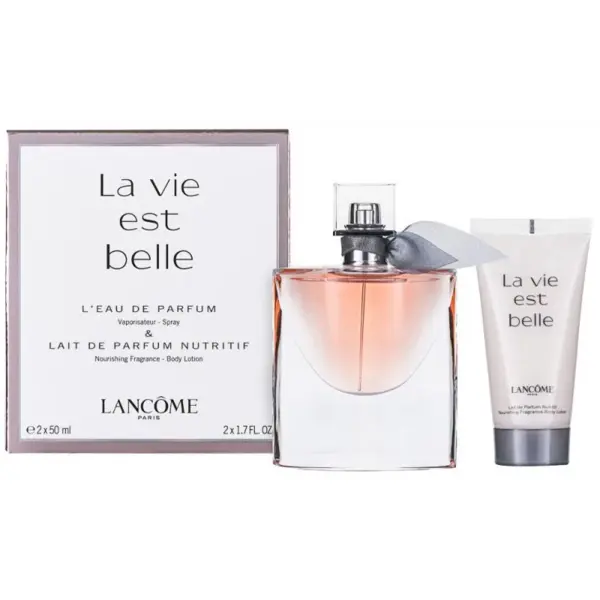 Set cadou Lancome La Vie Est Belle pentru femei Volum EDP 50 ml + 50 ml loțiune de corp