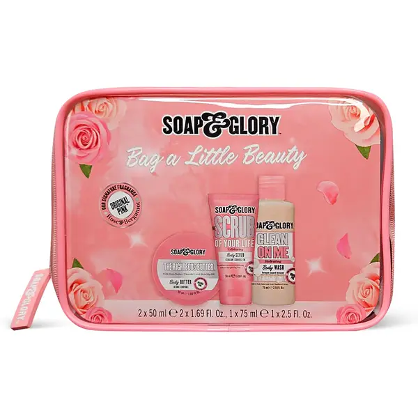 Set cadou mini Soap & Glory Bag A Little Beauty 3 Piece Mini Gift