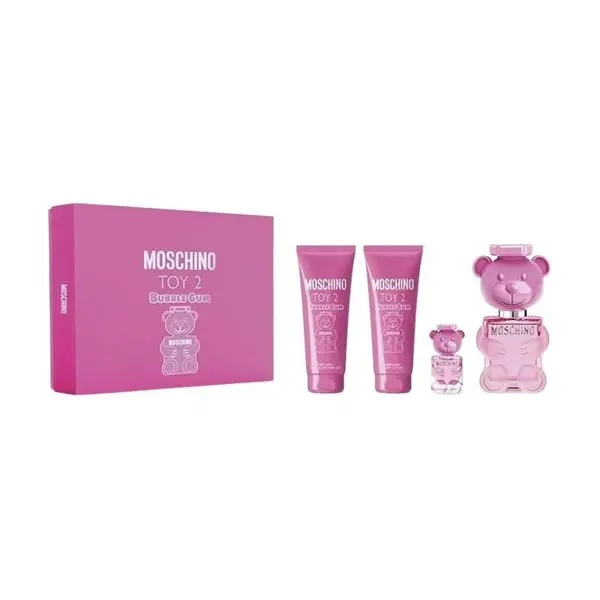 Set cadou Moschino Toy 2 Bubble Gum pentru femei Volum 50 ml EDT + 50 ml loțiune de corp + 50 ml gel de duș