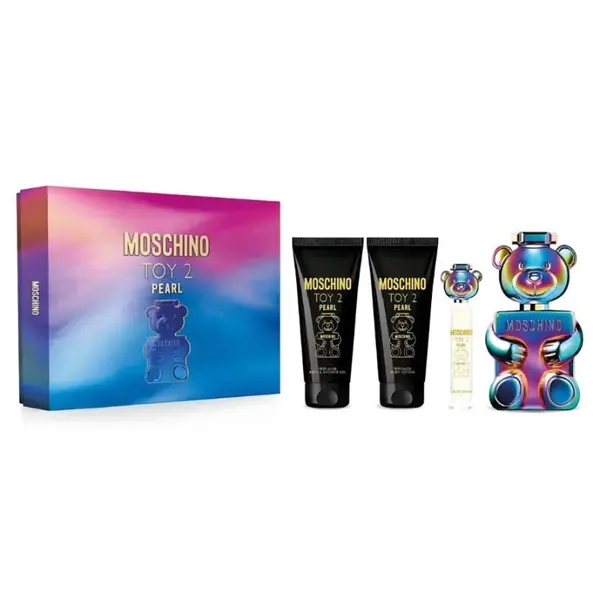 Set cadou Moschino Toy 2 Pearl pentru femei Volum EDP 100 ml + EDP 10 ml + 100 ml loțiune de corp + 100 ml gel de duș