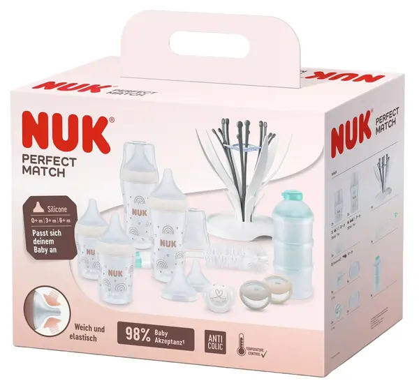 Set cadou Nuk Perfect Match - Premium, 11 piese, Curcubeu
