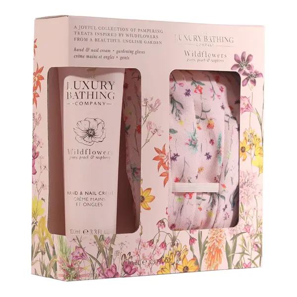 Set cadou Perfect Duo, Wildflowers, Peony, Peach & Raspberry, 2 articole, The Luxury Bathing Company