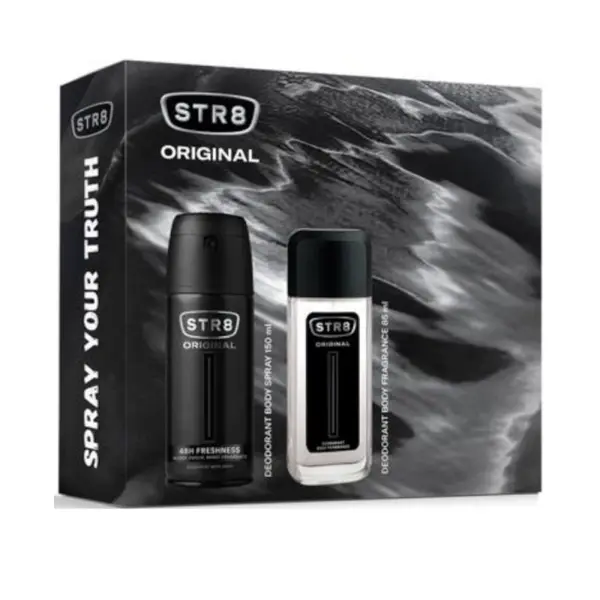 Set Cadou STR8 Original, Deodorant Natural Spray 85 ml si Deodorant Spray 150 ml