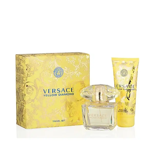 Set cadou Versace Yellow Diamond pentru femei Volum 90 ml EDT + 100 ml Lotiunea de corp
