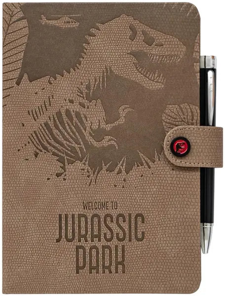 Set caiet cu pix Erik Movies: Jurassic Park - Welcome to Jurassic Park, format A5