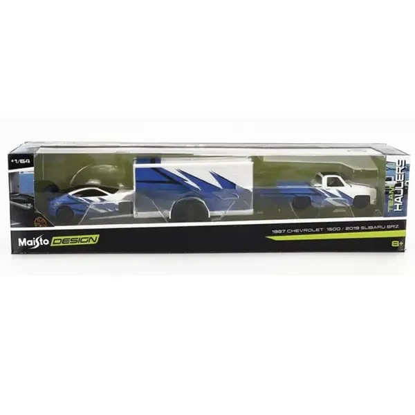 Set camion si masina metalica, Maisto, Design Team Haulers, 1:64