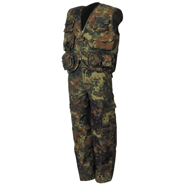 Set Camuflaj Copii MFH – Vestă + Pantaloni Detasabili 2in1 Flecktarn - L