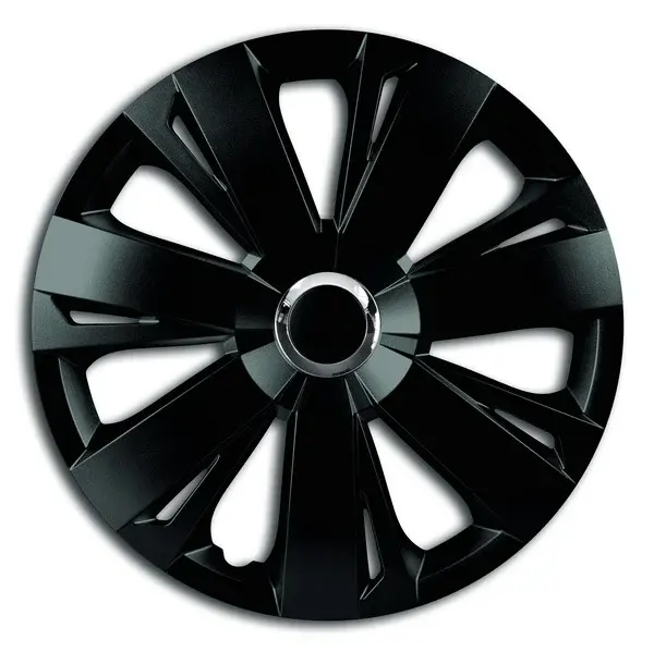 Set Capace Roti 15 Negre Cu Inel Cromat Energy