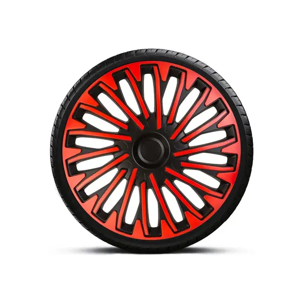 Set Capace Roti 16 Rosu-Negru Cu Inel Negru Soho