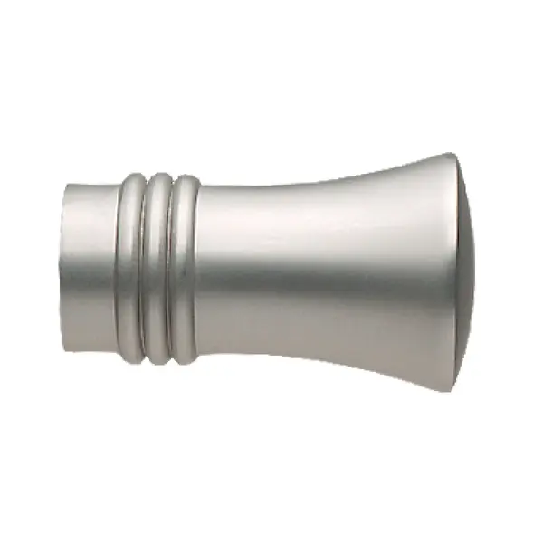 Set capat decorativ pentru galerie 19 mm capri crom mat 2 bucati