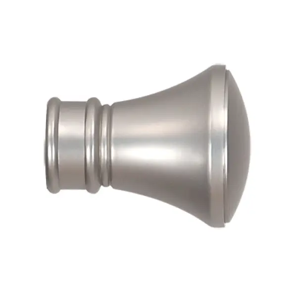 Set capat decorativ pentru galerie 19 mm prince crom mat 2 bucati
