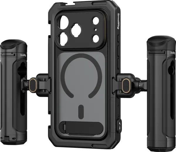 Set carcasă cu două mânere SmallRig - pentru iPhone 17 Pro, negru