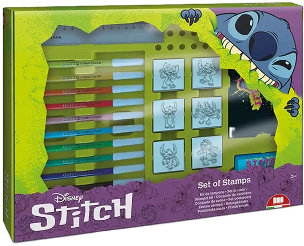 Set carioci Multiprint Stitch - 12 bucăți ,cu 7 stampile