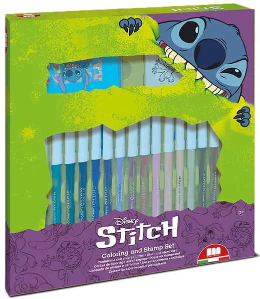 Set carioci Multiprint Stitch - 18 bucăți , cu 2 stampile