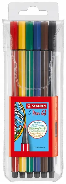 Set carioci Stabilo Pen 68 - 6 culori