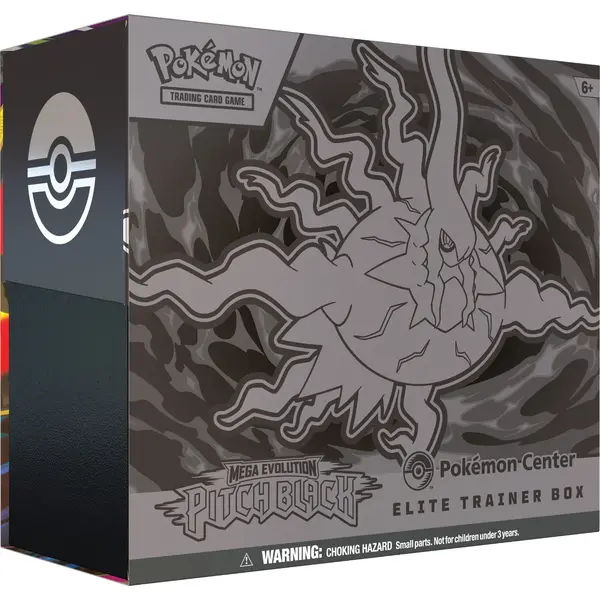 Set carti de joc, Pokemon TCG, Mega Evolution, Pitch Black, Elite Trainer Box
