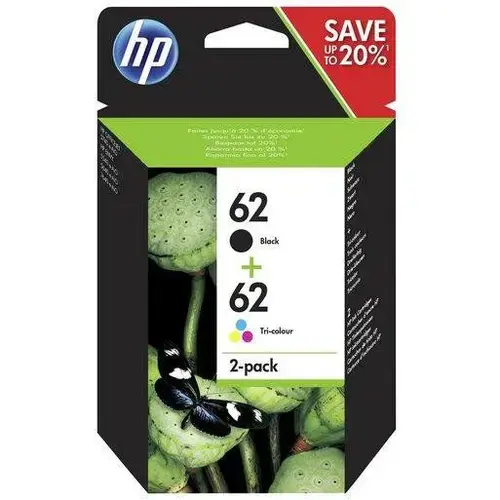 Set Cartuse HP 62 N9J71AE, acoperire 200 pagini Negru, acoperire 165 pagini Color (Negru/Color)