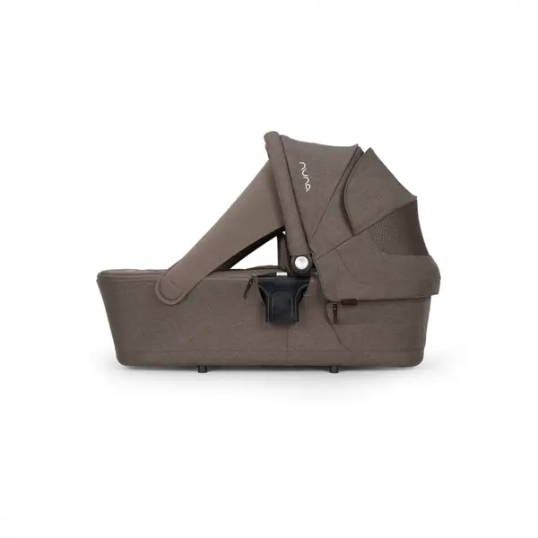 Set carucior compact Nuna Triv next 2 in 1 Chestnut reversibil, , roti cu suspensii, suport reglabil pentru picioare, greutate admisa 22 kg