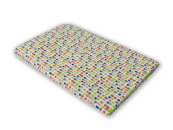 Set cearceafuri Mozaic patut bebelus 70x120 cm cu elastic din bumbac