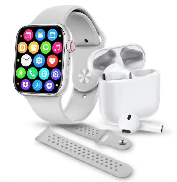 Set ceas smartwatch si casti bluetooth pro max W26 UNISEX