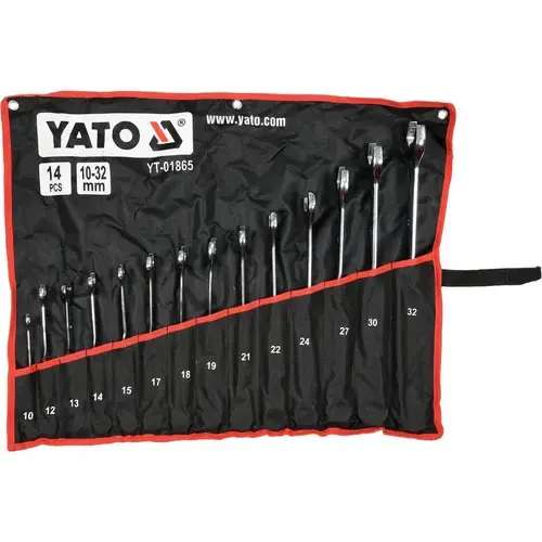 Set chei inelare rasucite 10-32MM, 14 piese Yato YT-01865