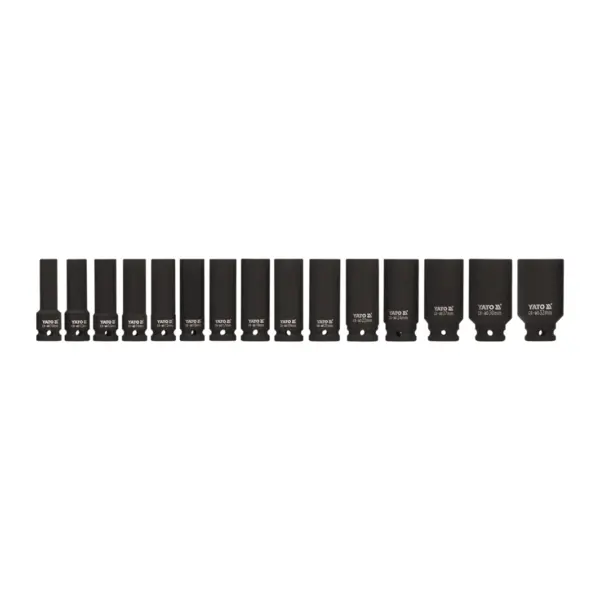 Set chei tubulare de impact 15 buc - Yato YT-1055