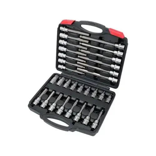 Set chei Yato YT-77540, 1/2'' HEX, 30 piese, Argintiu