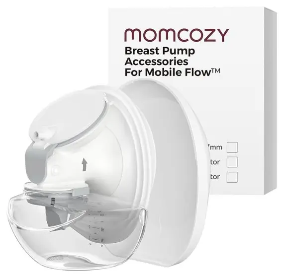 Set colector de lapte matern Momcozy - Cu pâlnie de pompă de 24 mm Mobile Flow M9