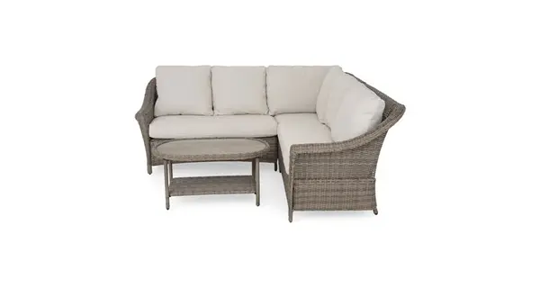 Set coltar 3 piese si masuta cafea CHASEWOOD lungime 218 latime 218 inaltime 86 mix gri cu gri