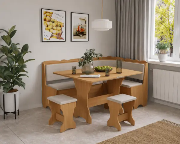 Set Coltar Rodos Masa Extensibila Si 2 Tabureti Cires Balaton