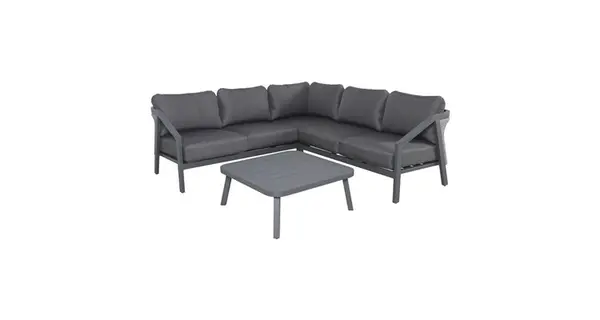 Set coltar si masuta LYNE 224 226x84x72Hcm antracit maro gri