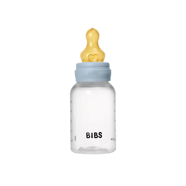 Set complet biberon anticolici Bibs 150 ml Latex Baby Blue