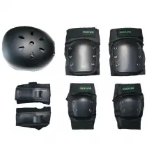 Set complet de protectie casca genunchere si cotiere Inokim