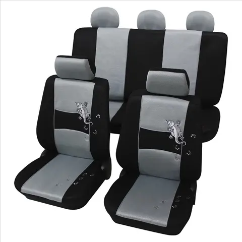 Set complet huse scaune universale (FATA-SPATE) gri Gecko PETEX