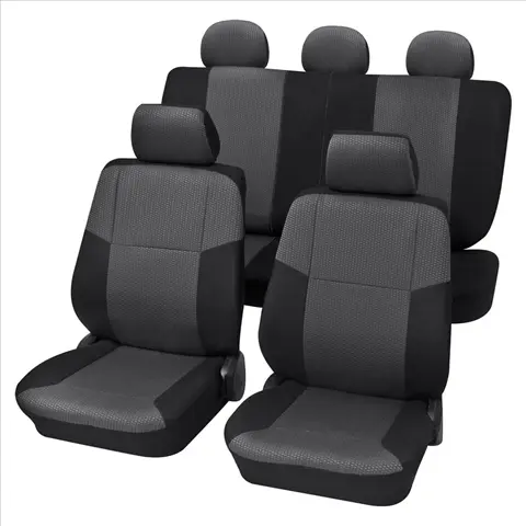 Set complet huse scaune universale negru Sylt PETEX