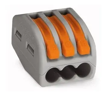 Set conector 3 poli pentru doza 0,08 - 2,5mm fir litat 10 bucati, Safer 10X222-413