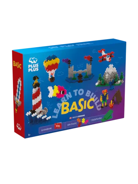 Set constructie Plus-Plus, 600 piese, Invata sa construiesti