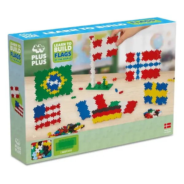 Set constructie Plus-Plus, 700 piese, Steaguri