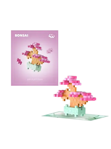 Set constructie Plus-Plus, PLANTE - Bonsai roz