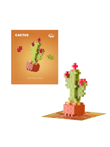 Set constructie Plus-Plus, PLANTE - Cactus