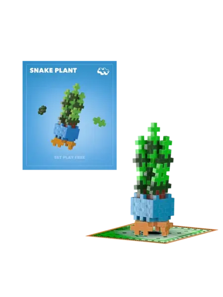 Set constructie Plus-Plus, PLANTE - Sansevieria
